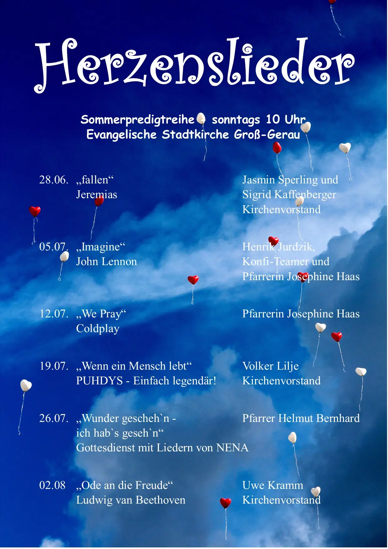 Sommerpredigtreihe Herzenslieder-2026