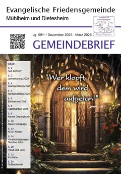 Gemeindebrief Dez 2025 - Mar 2026