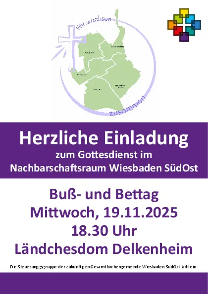 Einladung Buß- und Bettag Gottesdienst