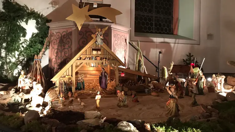 Krippe in der Adventszeit