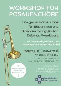 Plakat Workshop für Posaunenchöre