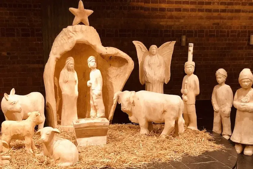 Krippe von Stephan in der Christuskirche Bad Vilbel