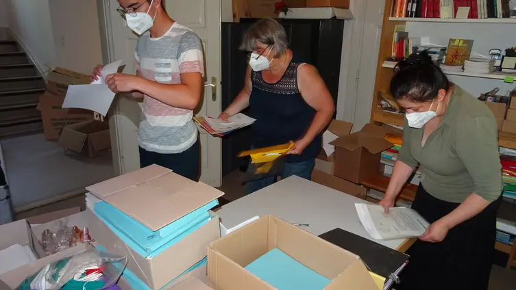 Impressionen aus der Archivbearbeitung