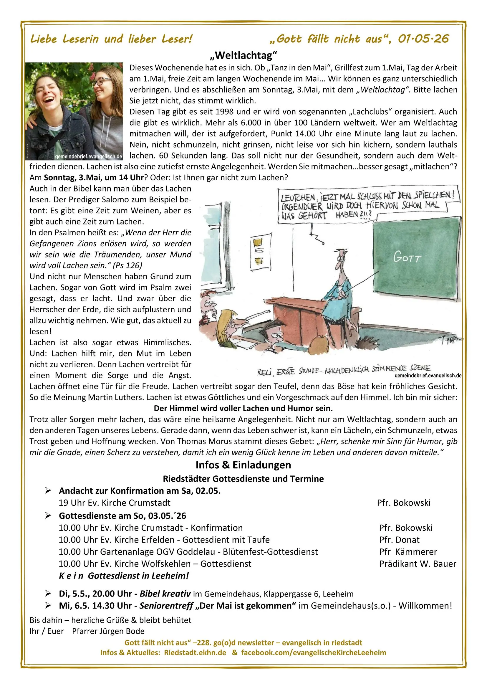Newsletter 228 aus Riedstadt 