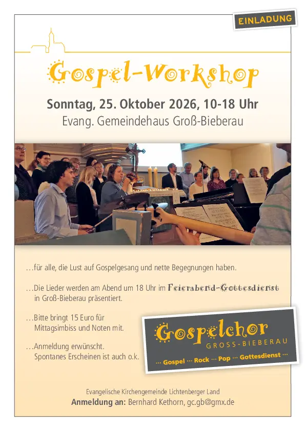 Gospelworkshop 2026