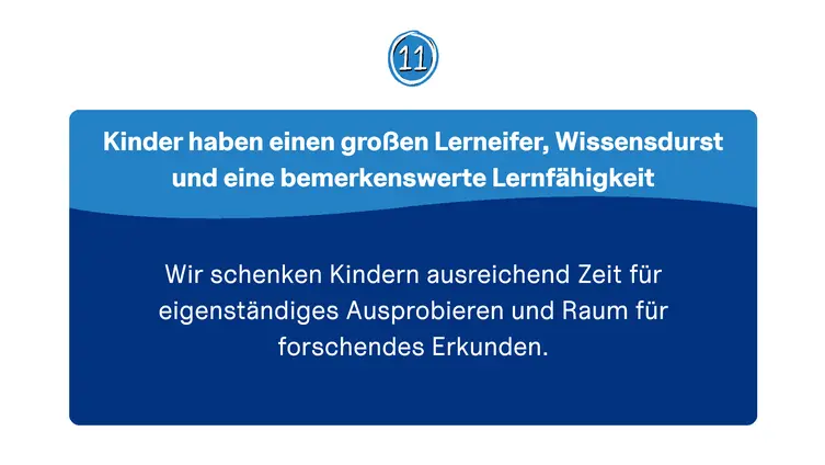 Kinder haben einen großen Lerneifer