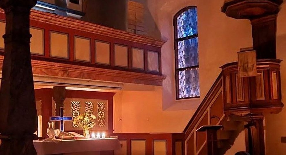 Evangelische Kirchengemeinde Modau Innenansicht