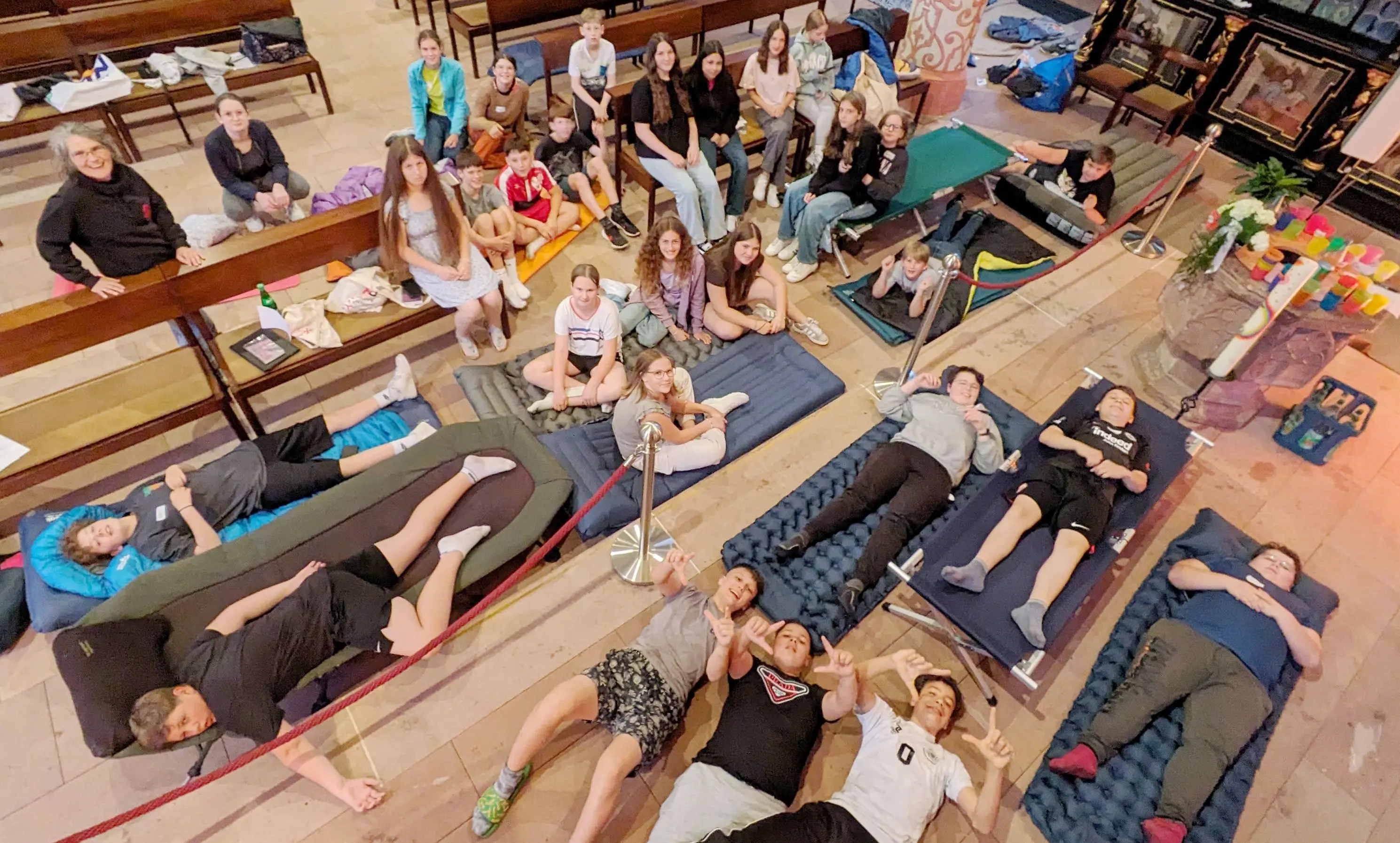 Übernachtung der Konfis in der Stadtkirche