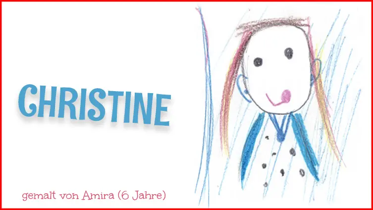 Gemaltes Bild von Christine
