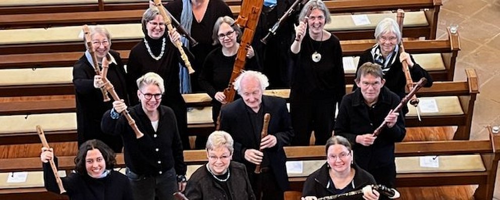 Gruppenbild des Seulberger Flötenensembles