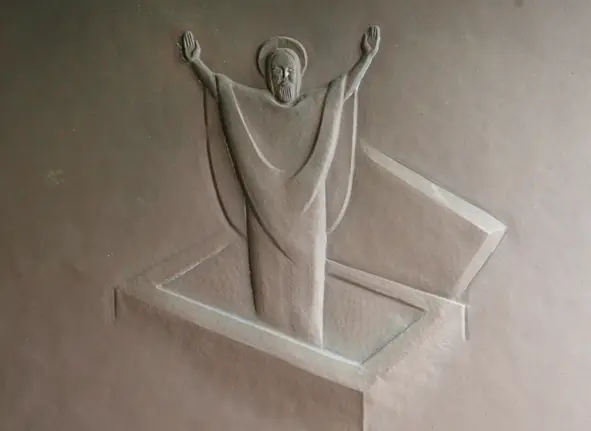 Relief der Auferstehung Christi