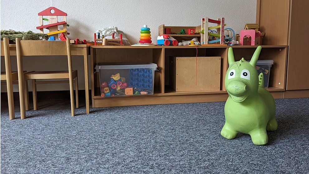 Der Spielkreisraum unter der neuen Martinskirche