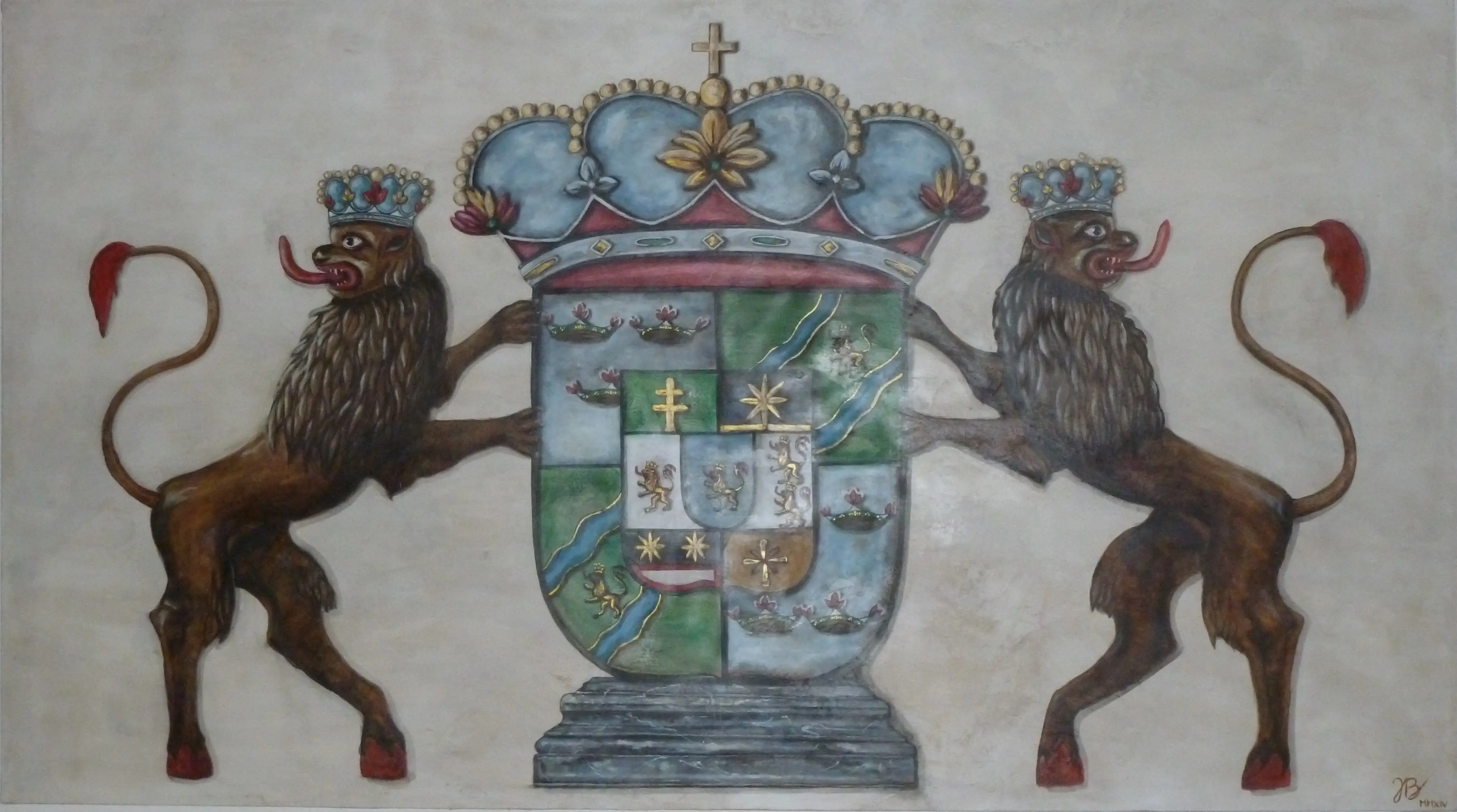 Schwedisches Wappen in der Zorner Kirche