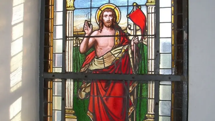 St. Anna: Fenster im östlichen Treppenhaus