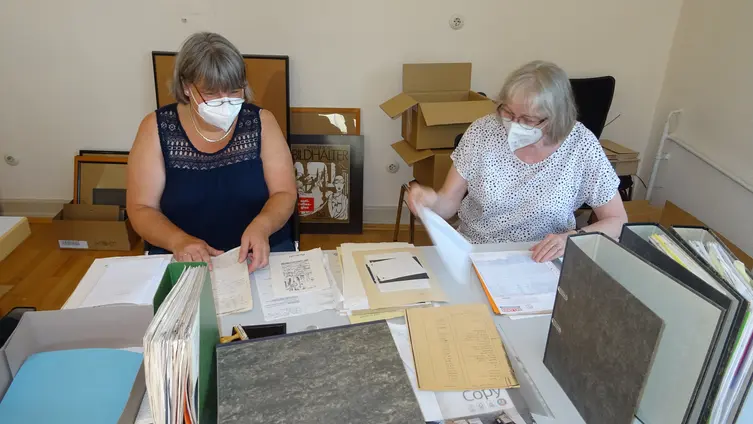 Impressionen aus der Archivbearbeitung