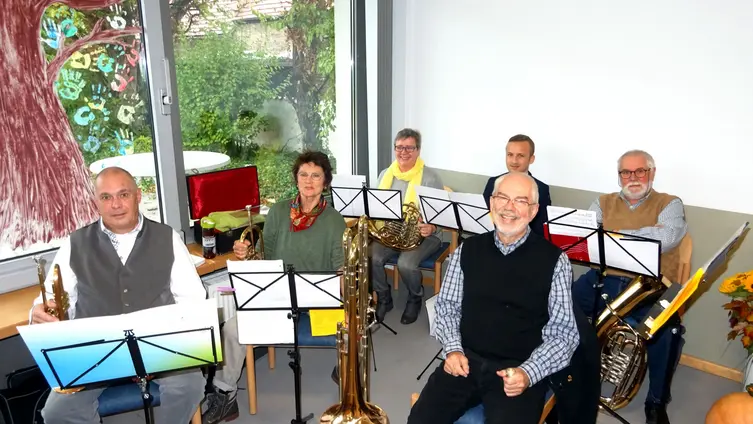 Erntedankgottesdienst am 02.10.2022 im ev. Gemeindehaus Worfelden - Posaunenchor