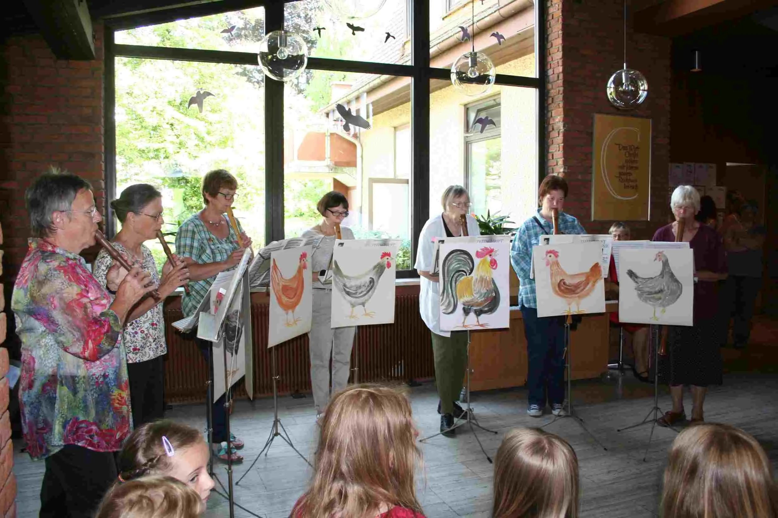 Flötenkreis der ev. Kirchengemeinde Höchst i. Odw. beim Gemeindefest