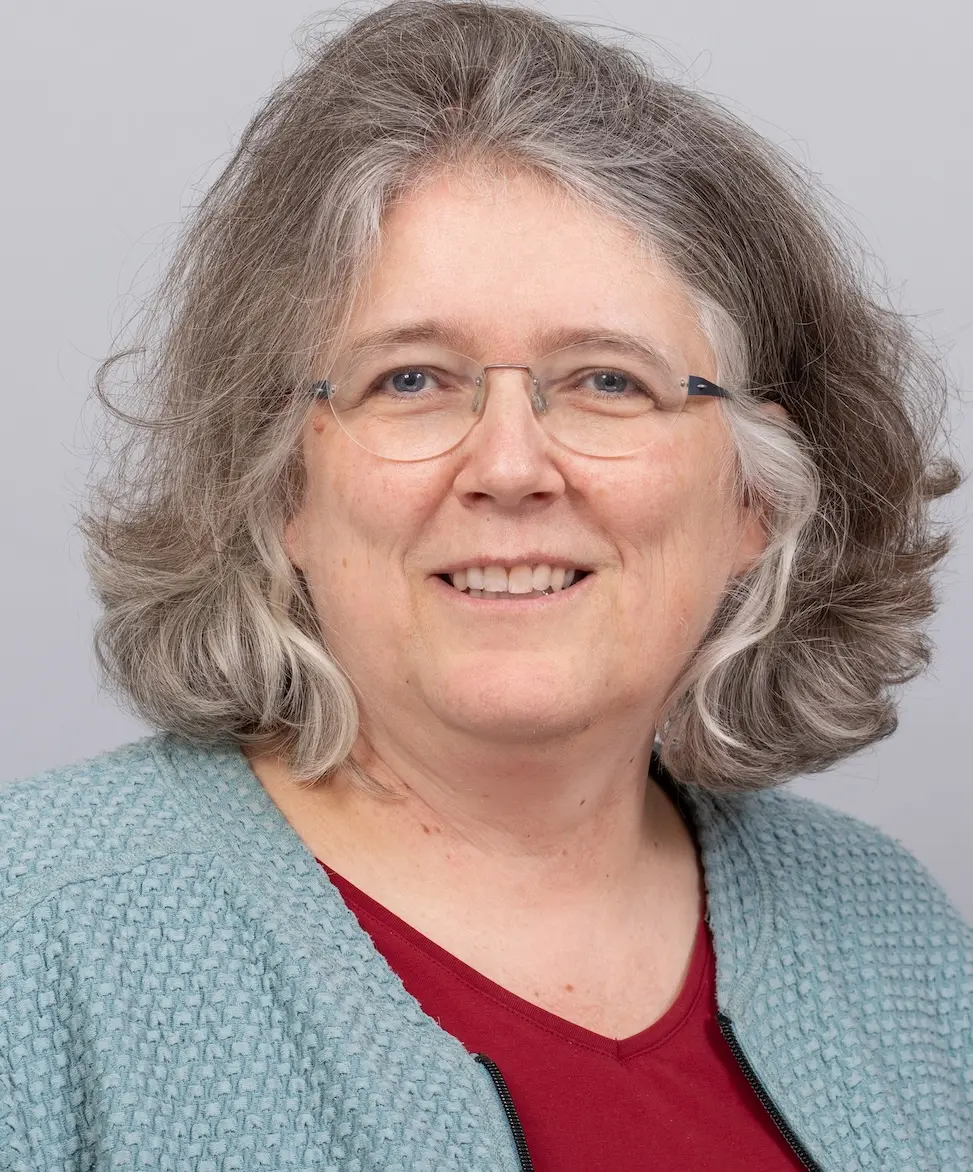 Das Bild ist ein Kopfbild von Carola Daniel. Sie katholische Klinikseelsorgerin in Gießen