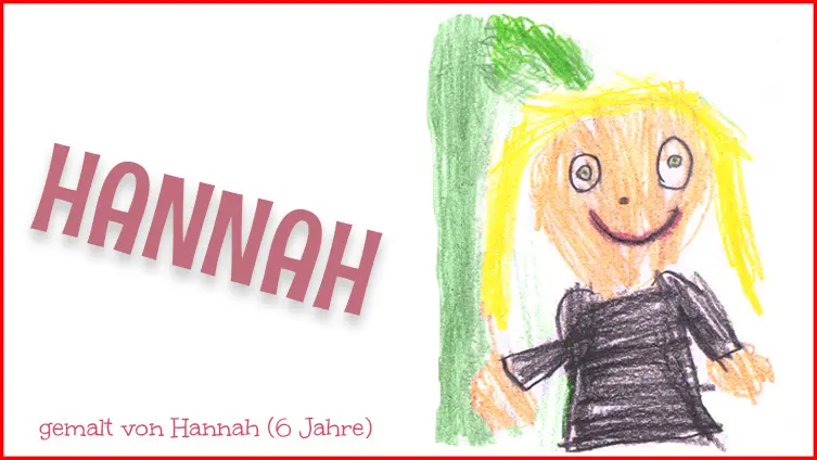 Gemaltes Bild von Hannah