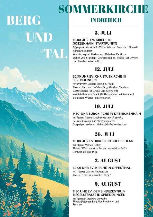 Dreieicher Sommerkirche 2026