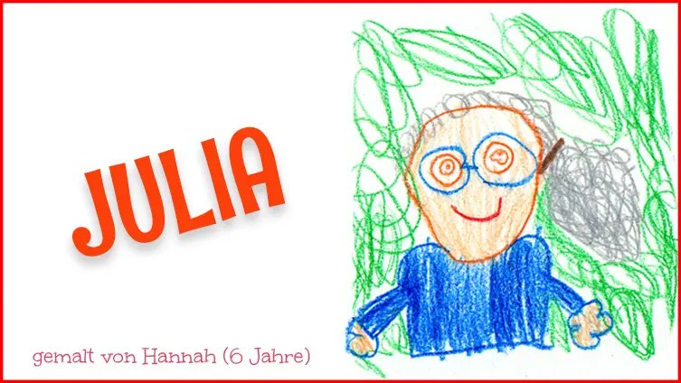 Gemaltes Bild von Julia