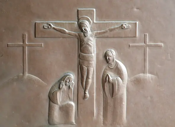 Relief  der Kreuzigung Christi