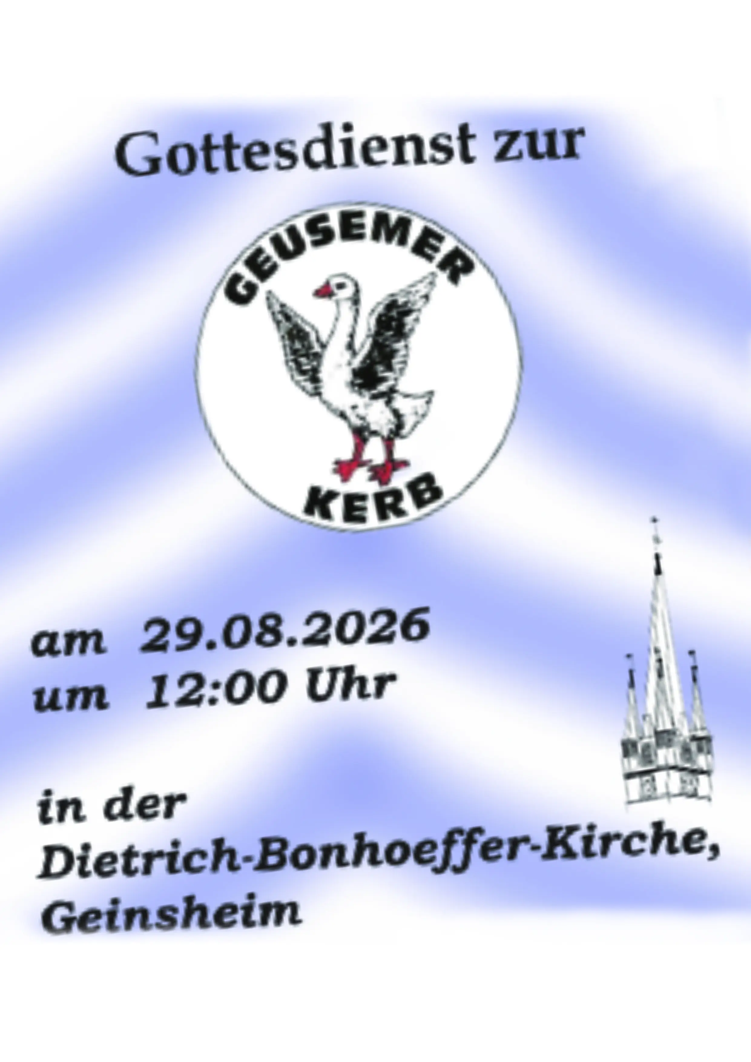 Kerwegottesdienst in Geinsheim