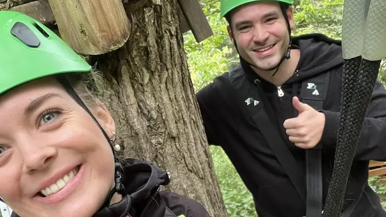 Gemeindepädagogin Lena Franke und Noel Rentmeister