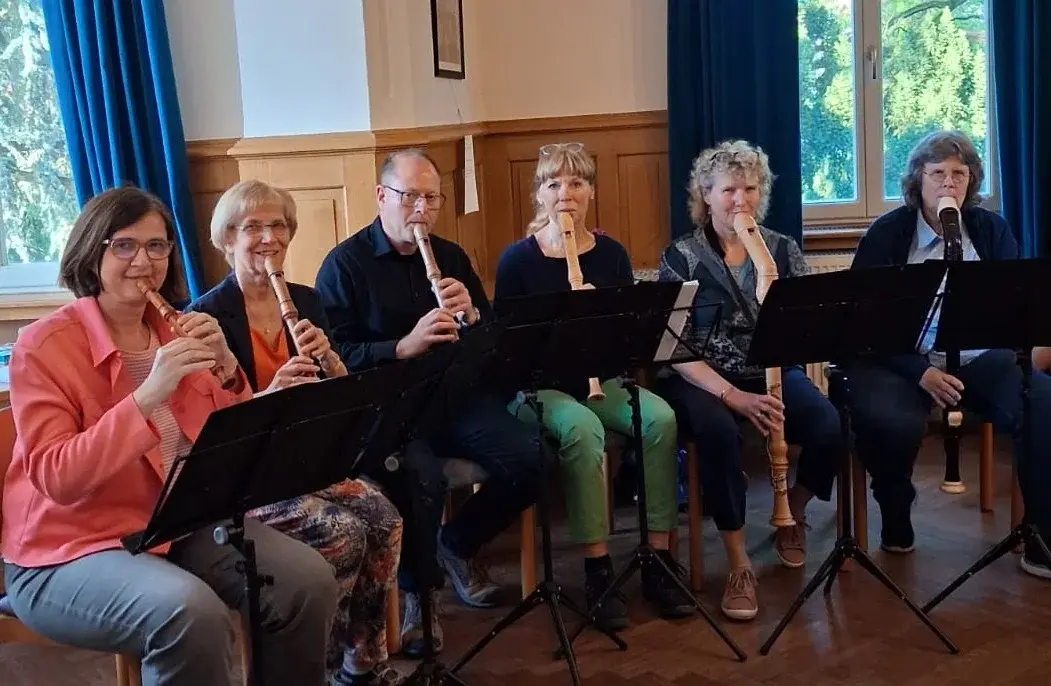 Ensemble Flautissimo in der "Blauen Stunde" in der Petri-Villa Ober-Ramstadt
