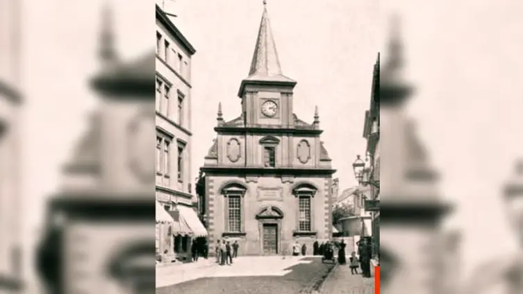 Historische Ansicht der Kirche aus 1874-1875
