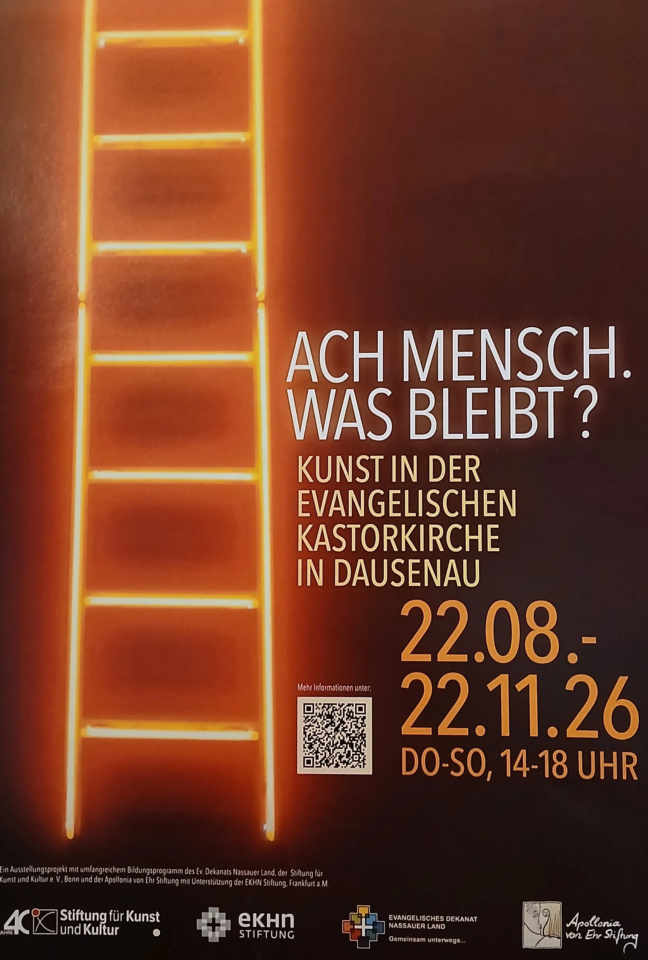 Plakat Ausstellung Ach Mensch. Was bleibt?