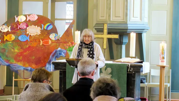 Gottesdienst mit der Vorstellung von Pfarrerin Beate Schwenk - Else Trumpold