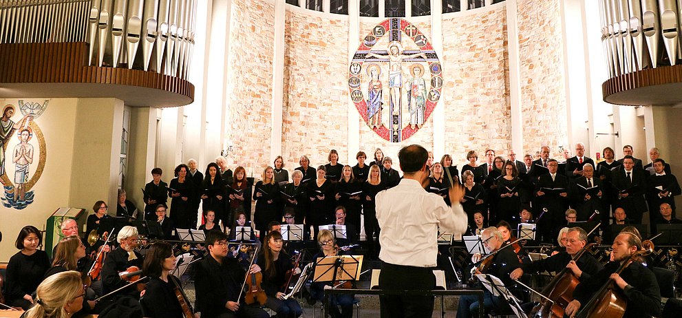 Reformationskonzert mit Chor und Orchester unter der Leitung von Bernhard Zosel 2017