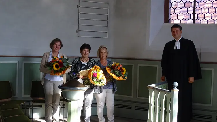 Verabschiedung des Kirchenvorstandes der evang. Kirchengemeinde Monzernheim im Jahr 2021