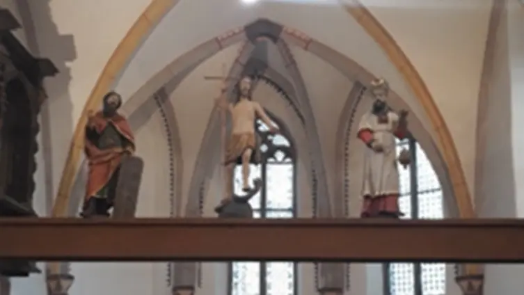 Die Texte und Fotos beruhen auf der "Besonderen Lernleistung - Geschichtsrezeption im digitalen Zeitalter: histocaching" als neue Form der Vergangenheitsbegegnung am Beispiel der Braubacher Barbarakirche." von Tobias Metz.