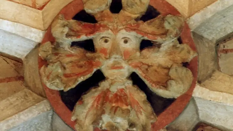 Schlusstein im Chorgewölbe