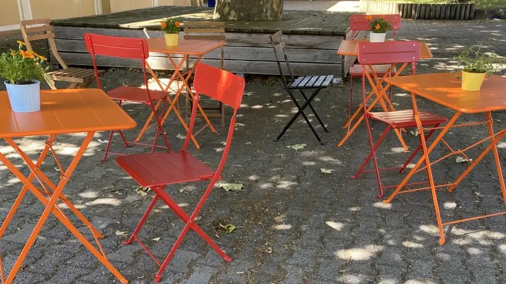 Schülercafé im Hof