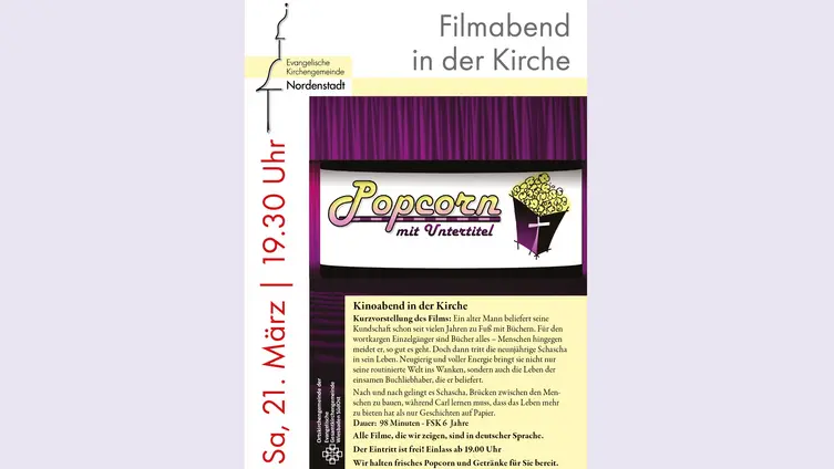 Einladung Kirchenkino 21. März