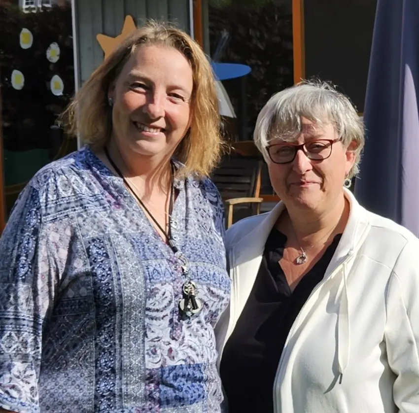 Anke Neumann und Angela Hasenpflug Portrait zweier Frauen