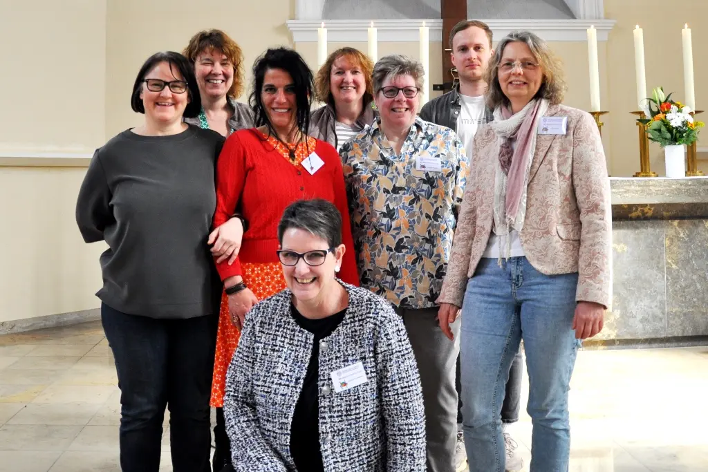 Die Mitglieder der MAV von links nach rechts: Swantje Karabegovic, Anja Manz, Jasmin Dörr, Juliane Schweda (ganz vorne), Sabine Jöckel, Angelika Huber, Marco Kleber, Katrin Ott, es fehlt: Dirk Ehrhardt