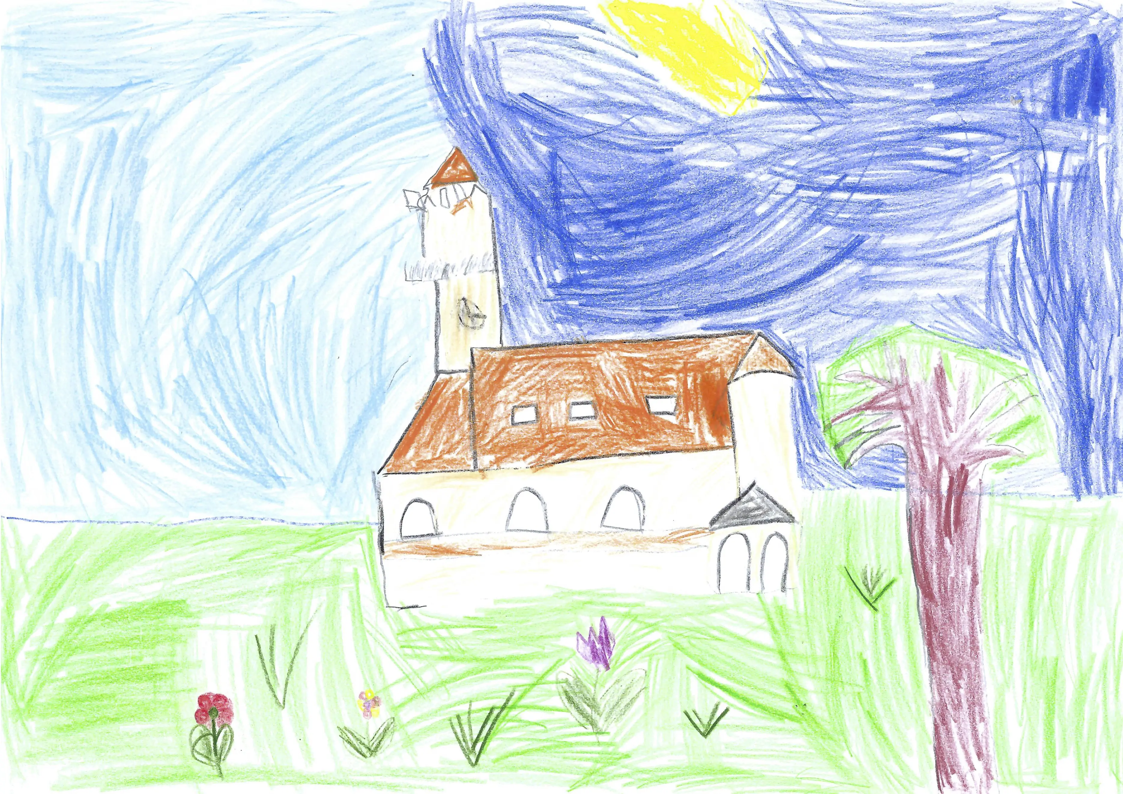 Kindergemälde der Pauluskirche