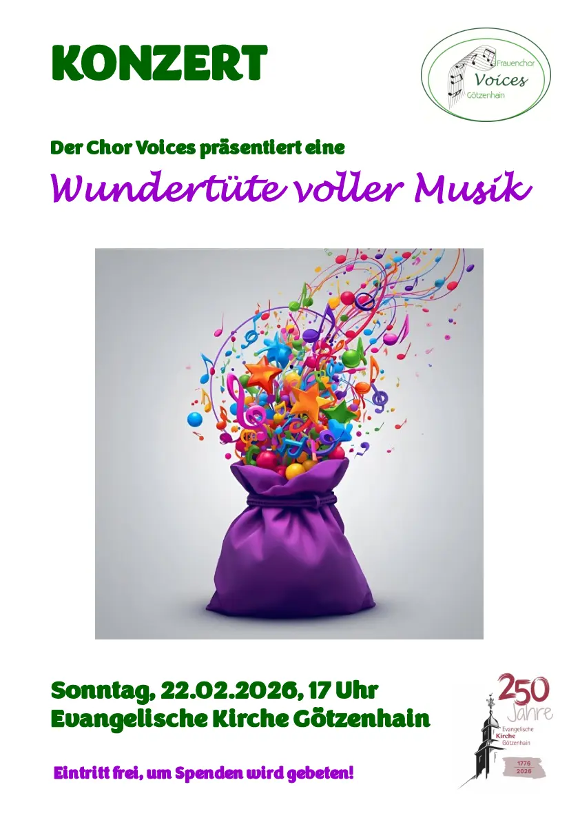 Chorconzert am 22.02.26