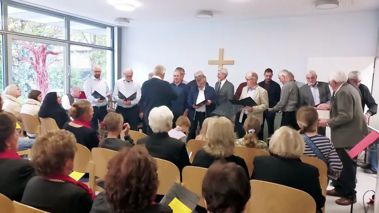 Erntedankgottesdienst am 02.10.2022 im ev. Gemeindehaus Worfelden - MGV "Liederkranz" Büttelborn
