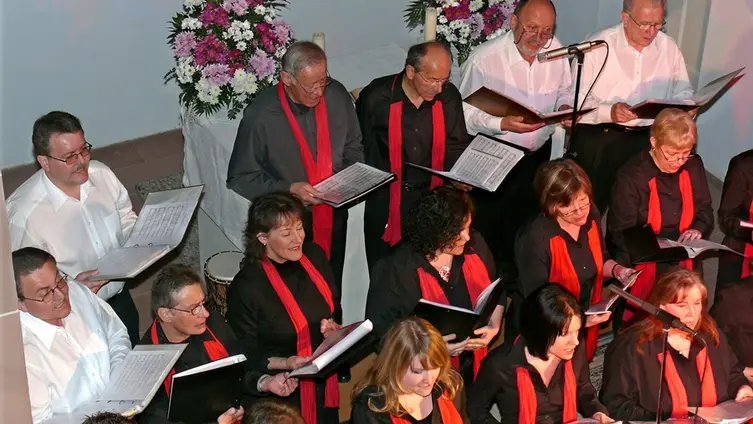 März 2009: Konzert zum 20-jährigen Jubiläum - Auftritt mit BMV-Sängern