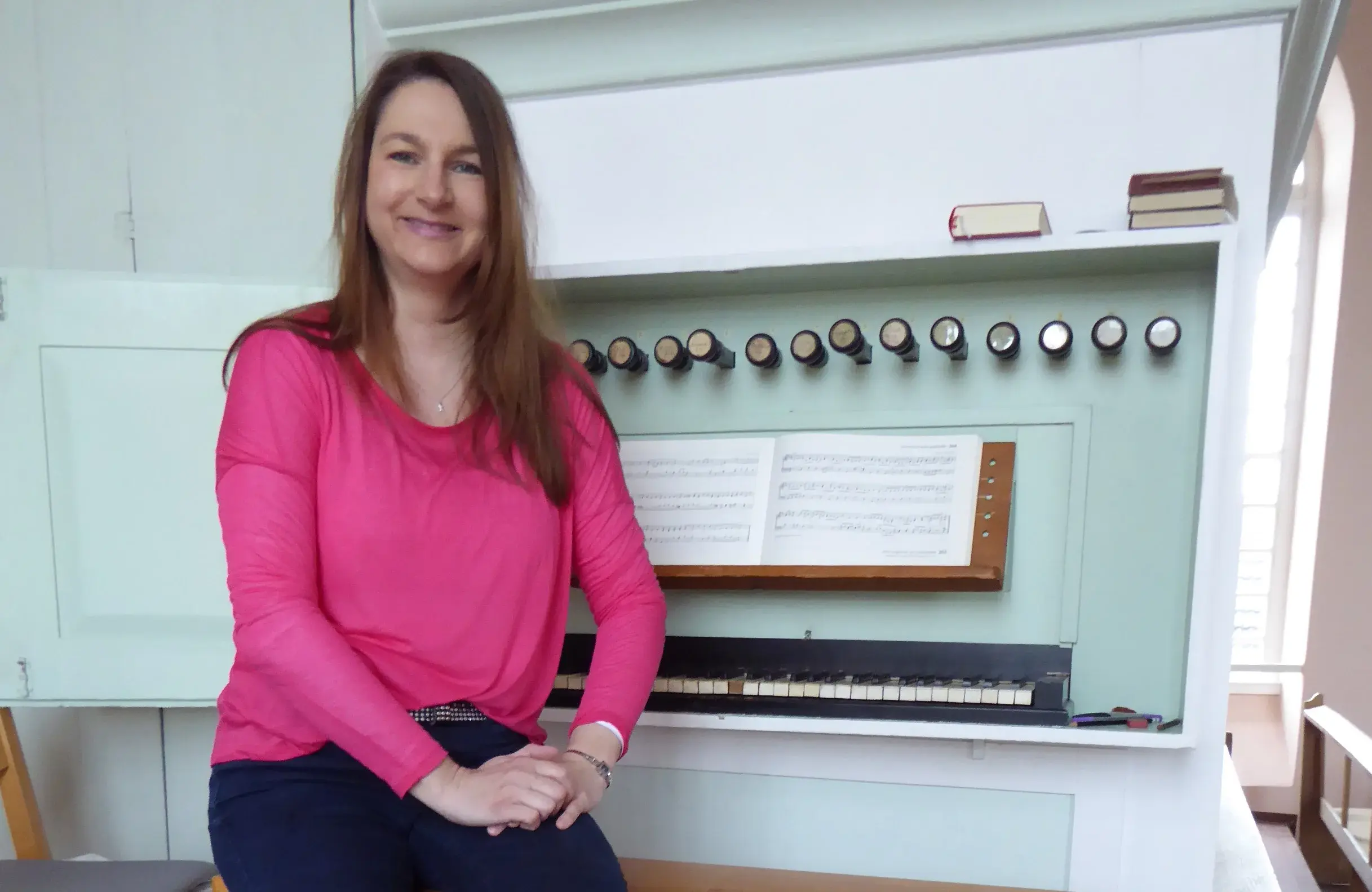 Organistin Anke Liebermann