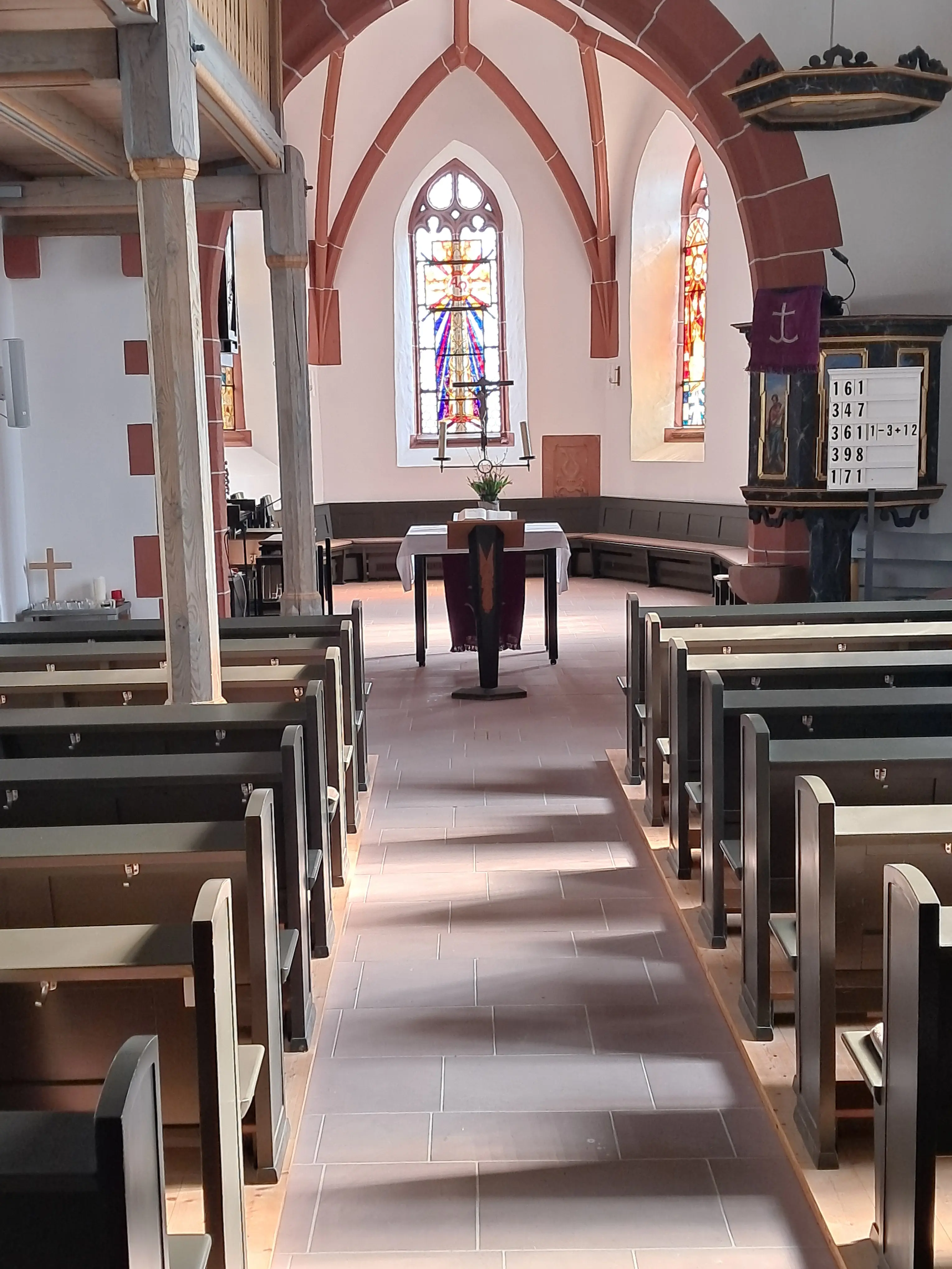 Innenraum der Evangelischen Schlosskirche Ernsthofen