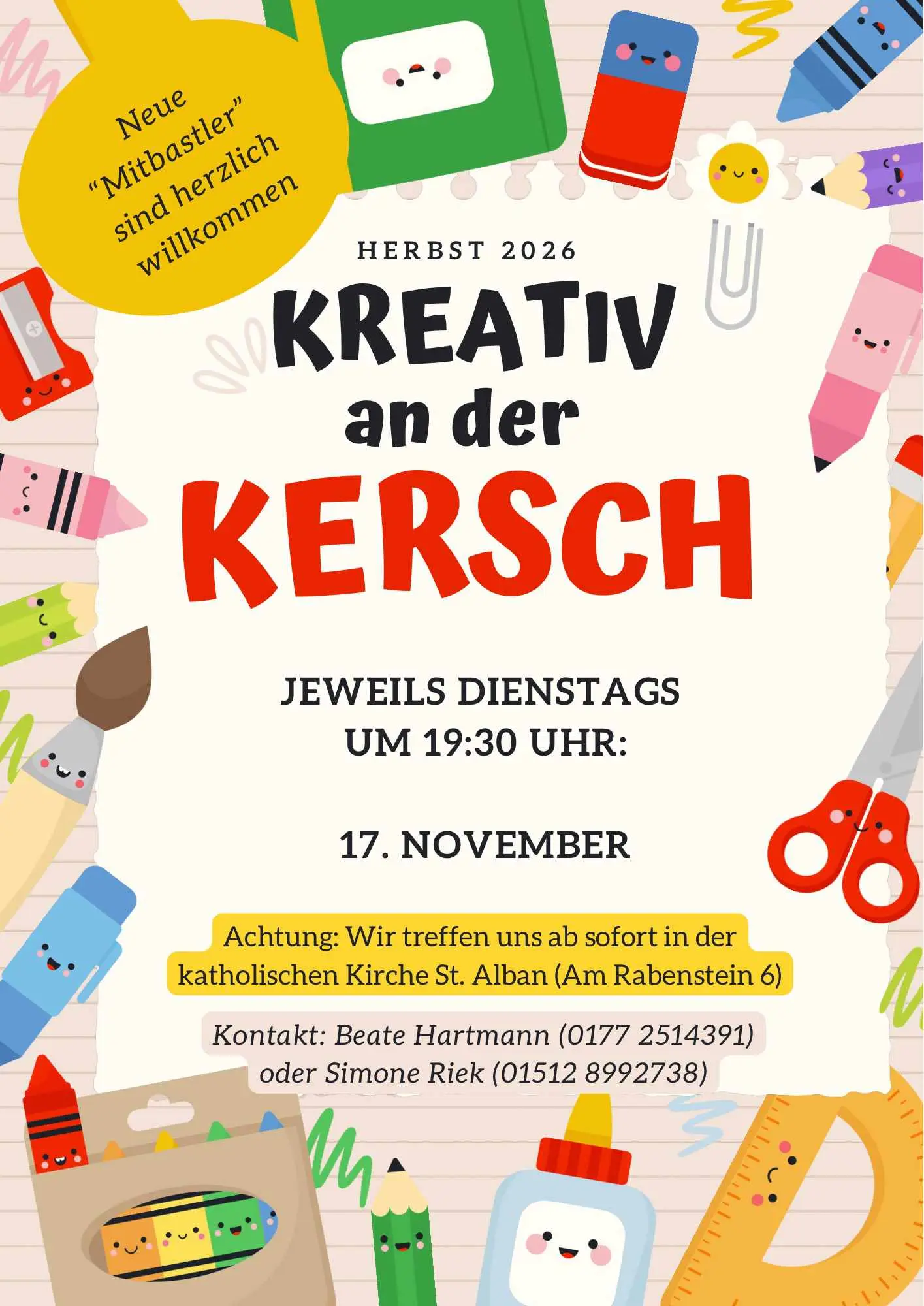Kreativ im November an der Kersch