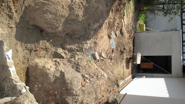 Außenbereich vor Lagerraum