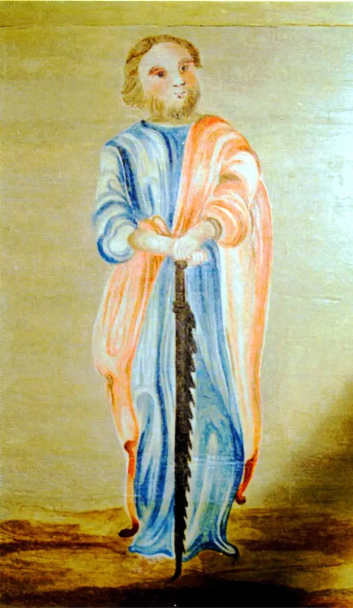 Emporenbild des Apostels Simon Zelotes