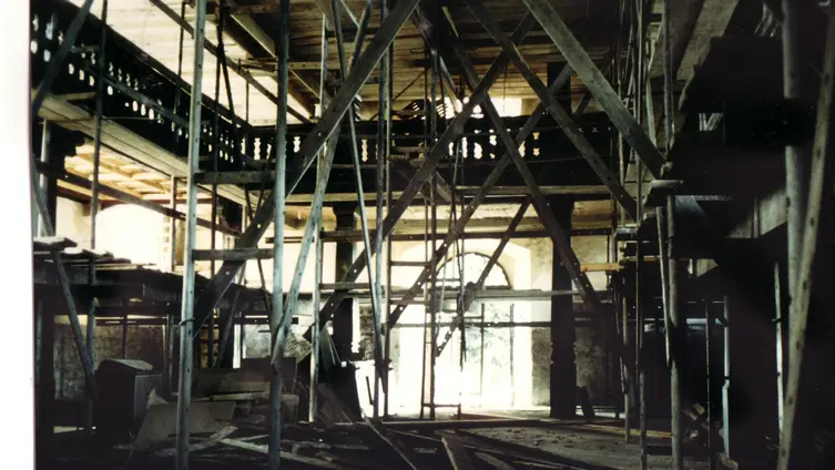 Sanierungsmaßnahmen im Kircheninneren 1969